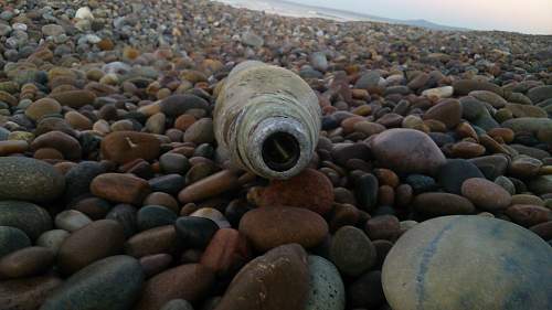 Strange projectile washed up on beach, what is it?
