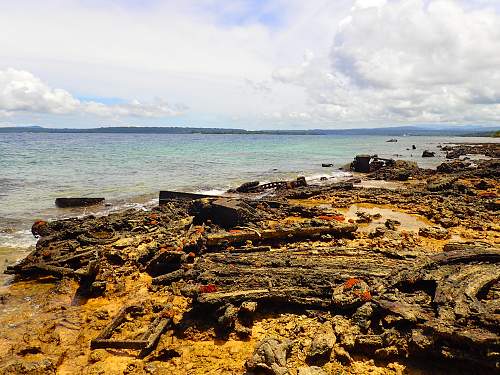 WWII relics dive. Tanks, Jeeps, Trucks.