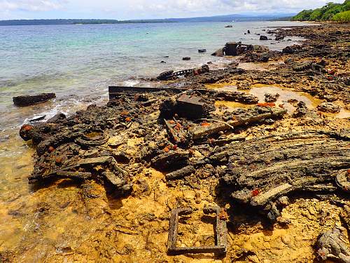 WWII relics dive. Tanks, Jeeps, Trucks.