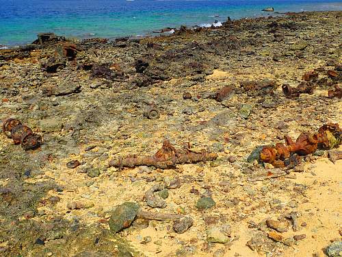 WWII relics dive. Tanks, Jeeps, Trucks.