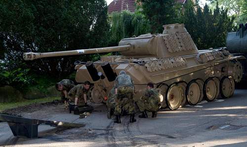 Panther tank recovered by Army