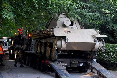 Panther tank recovered by Army