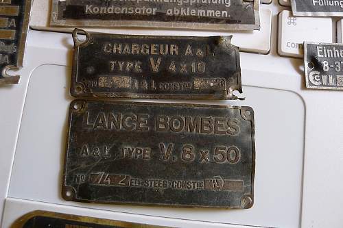 Luftschraube, ME109, BF109 ID tags, other mystery German tags, one maybe Italian?