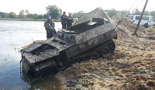 Sd.Kfz.250  Recovered in Poland today!....