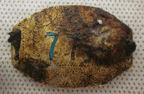 German porcelain fragments  and makers marks on other items  from conflict archaeology excavation in Finland