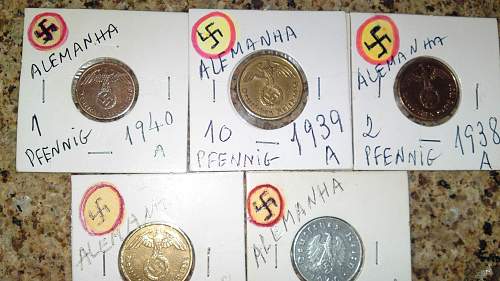 5 third reich coins