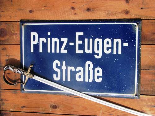 “Prinz Eugen Straße” - Porcelain Sign