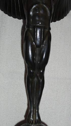 NSFK Winged Man Statue - bronze? / metal