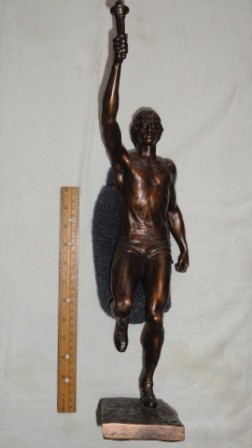 Olympian Runner w/ Torch Statue from Nazi Germany Era(?)