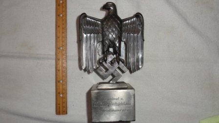 Nazi Germany Desk Eagle w/ Swatstika (Heer?)