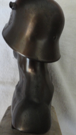 Bust of German Soldier w/ Helmet + Base