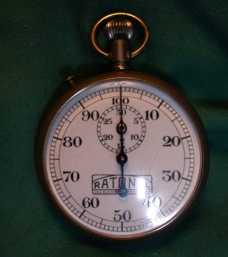 Berlin Military SS RATONAL Pocket Stop Watch WW 2 1930's