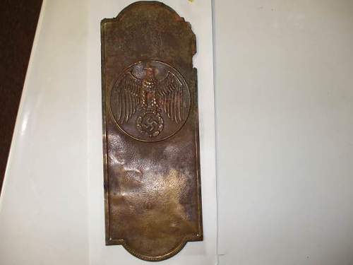 Need Help Identifying This Piece: NSDAP Door Plaque?