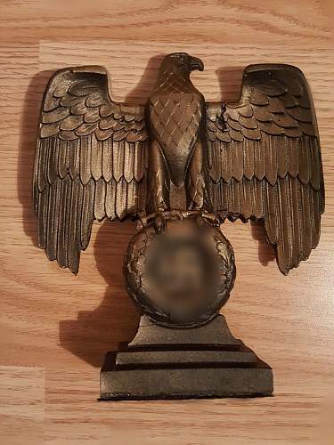 Bronze Third Reich Desk Eagle