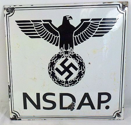 NSDAP Steel Sign