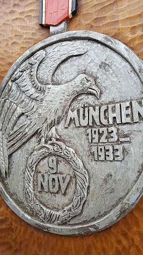 Period Blood Order medal wood carving: From a cellar in a Bräuhaus in München