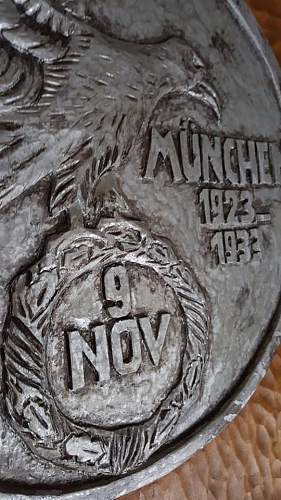 Period Blood Order medal wood carving: From a cellar in a Bräuhaus in München