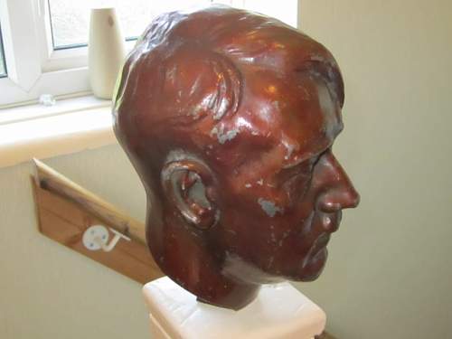 Large Bronze Hitler Bust by Helene Von Beckerath