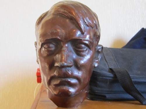 Large Bronze Hitler Bust by Helene Von Beckerath