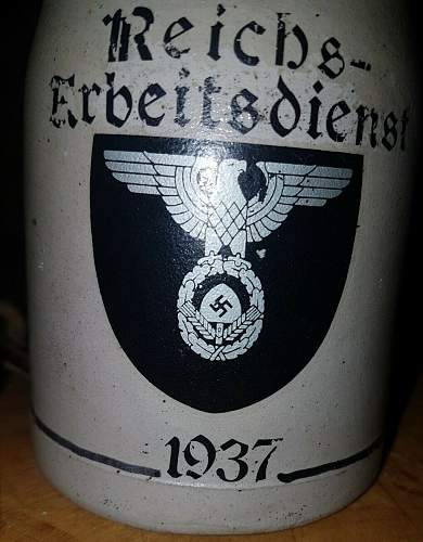 Reichsarbeitsdienst bier krug