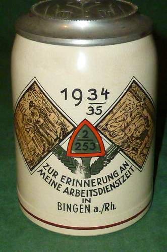 Reichsarbeitsdienst bier krug