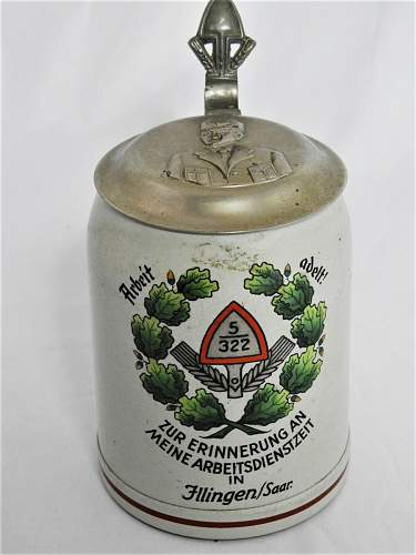 Reichsarbeitsdienst bier krug