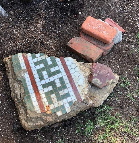 Third reich era home made wooden swastika plaque