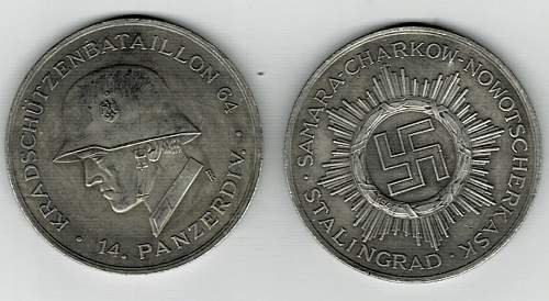 Real or Fake? Panzerdiv 14 commemorative medal