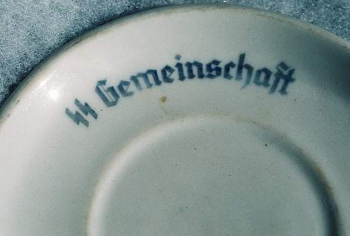 Ss~gemeinshcaft small plate found,,,,