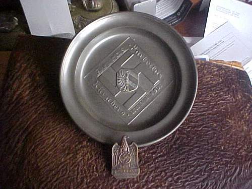 1933 Party Rally Plate