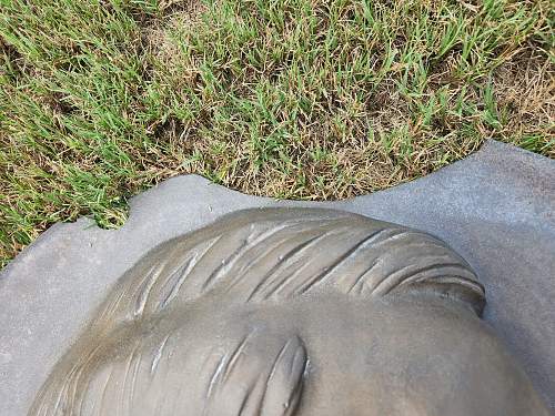 Arno Brecker, 40 pounds and is 24 inches round (2 feet round) bronze plaque from Berlin Reich Chancellery