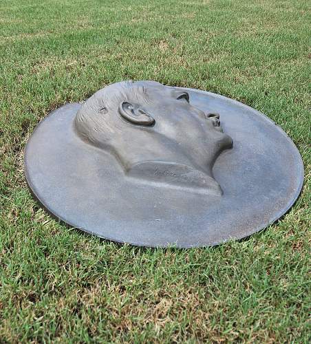 Arno Brecker, 40 pounds and is 24 inches round (2 feet round) bronze plaque from Berlin Reich Chancellery