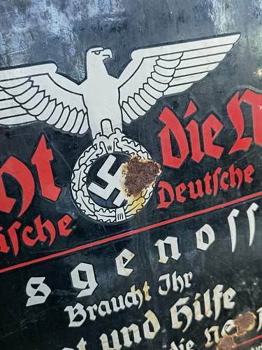 &quot;Here Speaks the NSDAP&quot; enamel sign