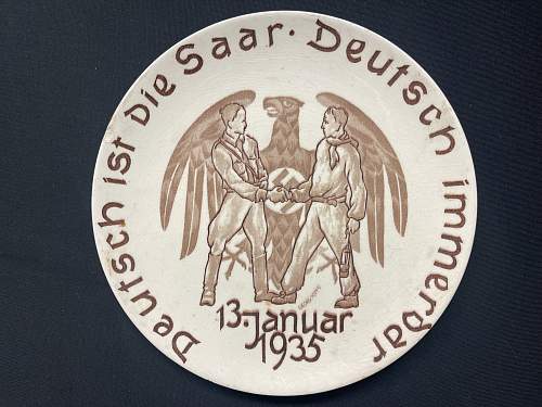 Deutsch ist die Saar Commemorative Plate