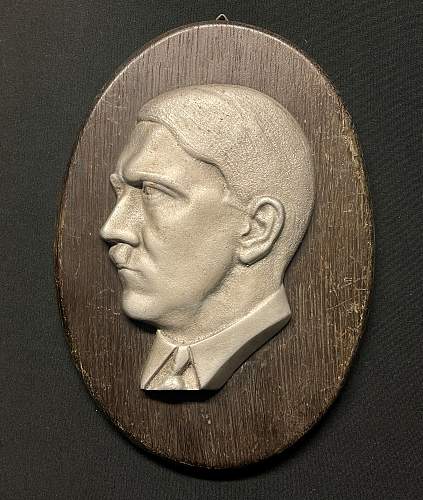 Hitler Bust Plaque