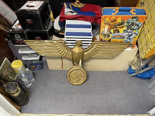 Large plaster Gold Eagle REAL? FAKE? need opinions