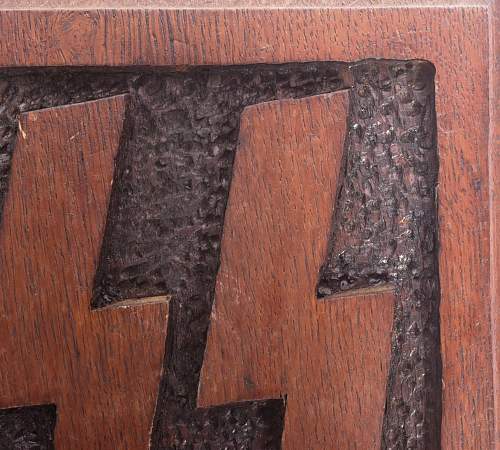 SS Sig Runes Wooden Plaque