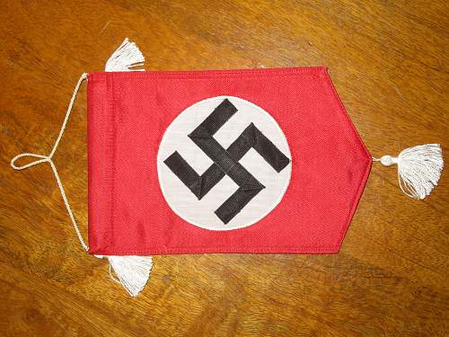 Reichsparteitag Nürnberg 1938 table pennant New to the growing collection.