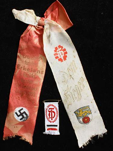 Turnfest 1935 Erkelenz (Aachen bezirk) winner sash