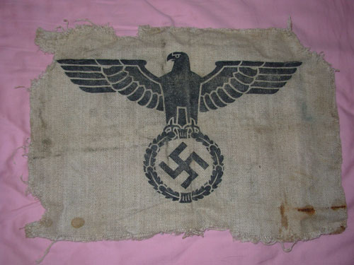 What is this German Item?  Flag?  Banner?  Cover? Tent?  I don't have a clue...