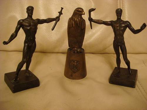 German statuettes - period or fake items? Opinions please