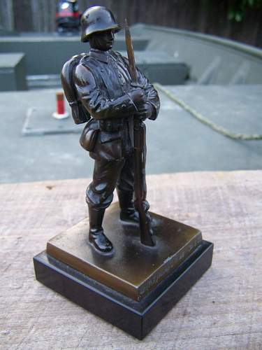 Bronze German Soldier Estate Find Info Needed?