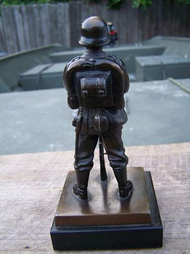 Bronze German Soldier Estate Find Info Needed?