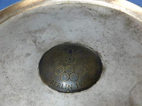 Question: Berlin Olympics 1936 plated decanter