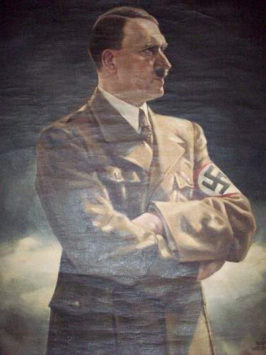 Hitler oil painting by Weidlich Kunz?