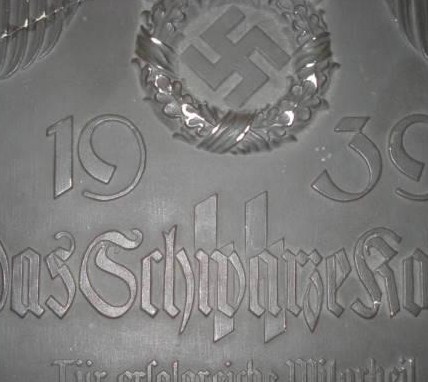 SS Allach Das Schwarze Korps Plaque Opinions