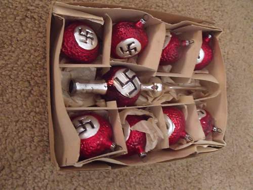 NSDAP Christmas Ornaments.  ???