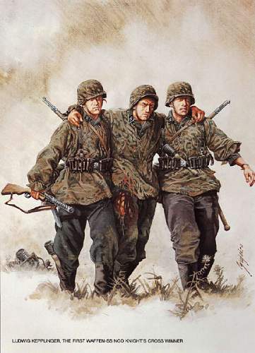 Waffen SS paintings