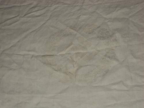 German High Leaders Table Cloth ?/ with pieces of hitlers goering homes