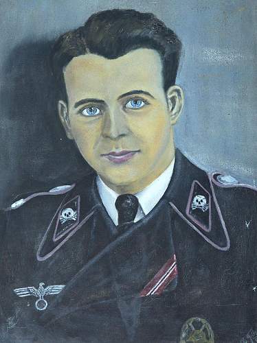 German soldier self portrait